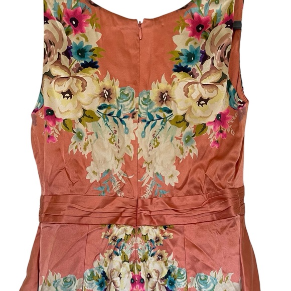 ❤️ Anthropologie x Yoana Baraschi Satin Floral Sheath Dress - Picture 4 of 6
